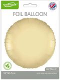 Oaktree 18inch Gold Silk Round Packaged - Foil Balloons